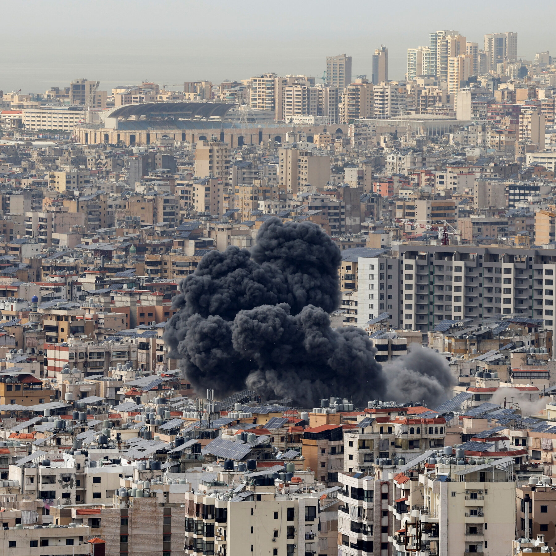 Israel Strikes Near Beirut For First Time Since Cease-fire